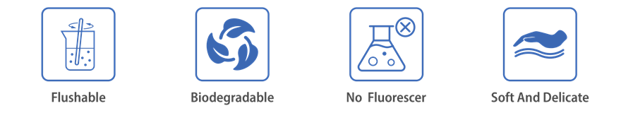 Bioflush nonwoven