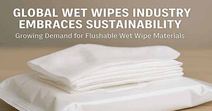Flushable wet wipe materials