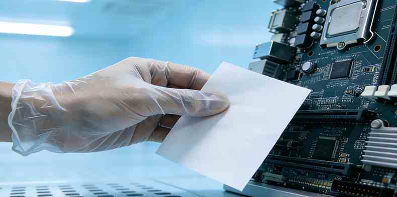 Specialized Wood Pulp Polyester Spunlace Fabric for Precision Equipment Cleaning