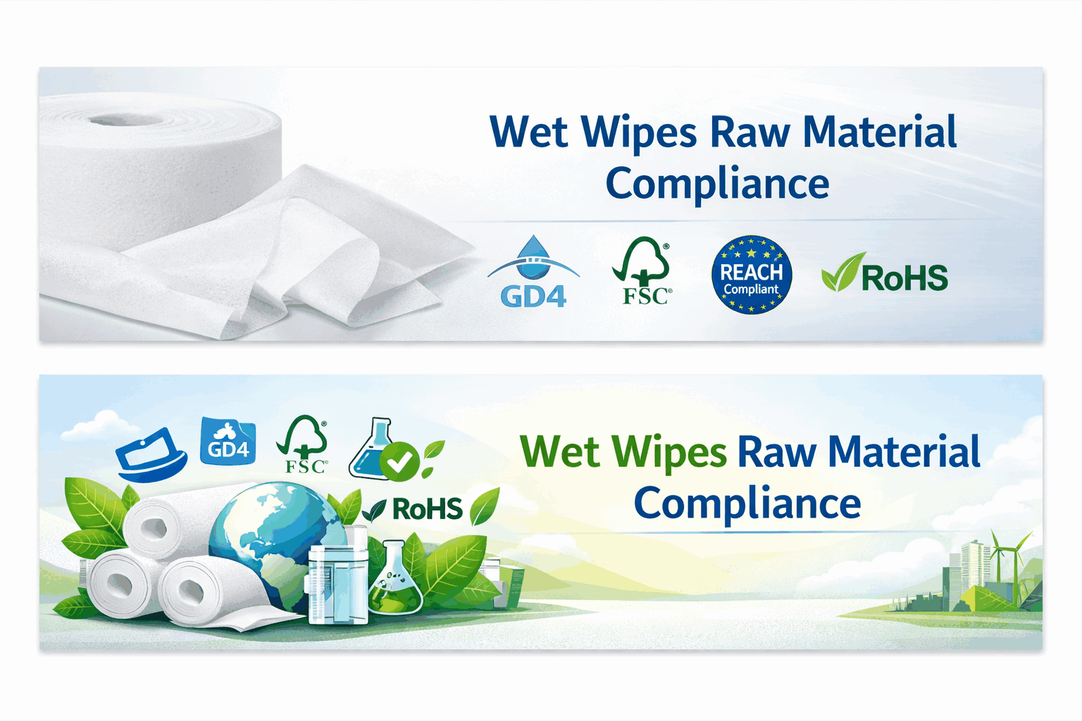 FSC certified spunlace nonwoven fabric for wet wipes