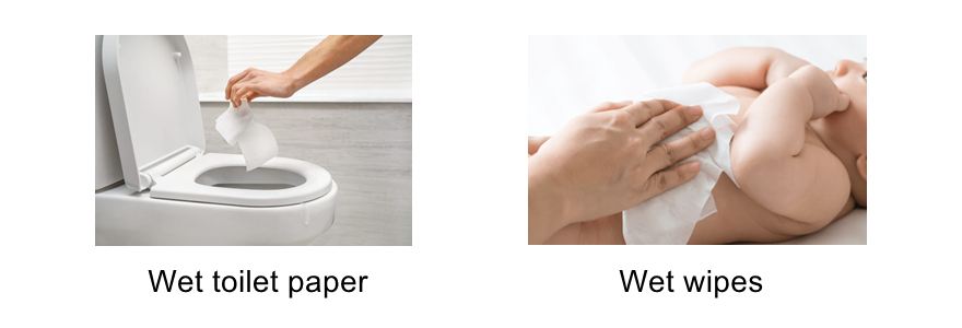 plant fiber spunlace, flushable nonwoven fabric, short fiber dispersible nonwoven