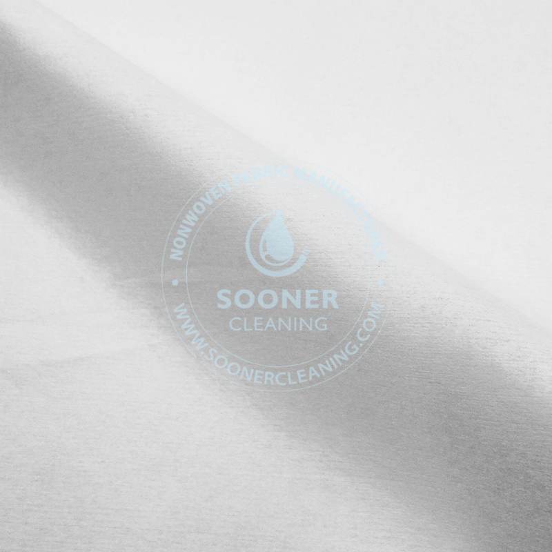 Double effect woodpulp PET spunky industrial cleaning cloth