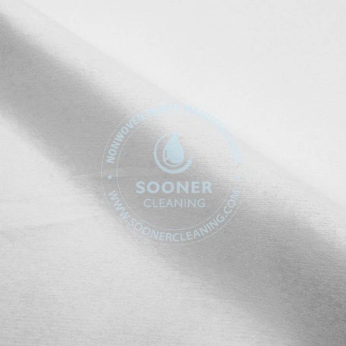 Double effect woodpulp PET spunky industrial cleaning cloth