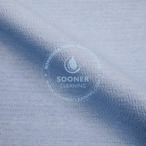 Woodpulp PET embossed spunlace nonwoven fabrics